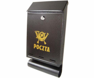 NoName Starožitná šedá poštovní schránka s tubou A-4T