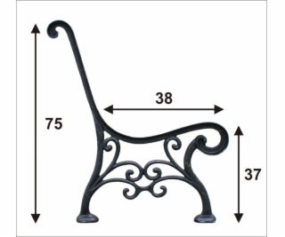 NoName Noha parkové lavičky