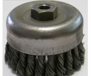 Szczotpol Pletený hrnkový kartáč s maticí, průměr 100 mm