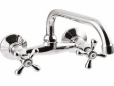 Invena Roma nástěnná chromovaná umyvadlová baterie (BC-25-00S-L)