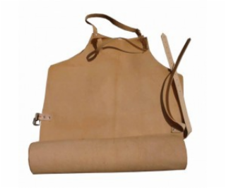 NoName Hnědá zástěra z lícové kůže