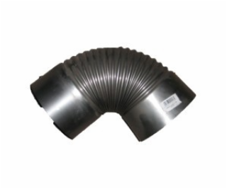 NoName Černé koleno pro kamna z 1mm plechu, průměr 100mm