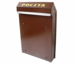 NoName Hnědá poštovní schránka A-4P