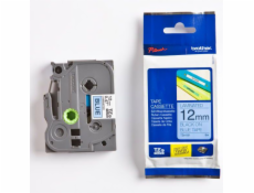 Brother Páska do tiskárny štítků s černým tiskem / modrým podkladem, laminovaná 12 mm x 8 m (TZE531)