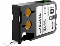 Dymo Smršťovací bužírka XTL 2,7 m, smršťovací bužírka (12 mm), pro kabely s min. 2,6 mm a max. 7,6 mm, černá na bílém podkladu, 1868810