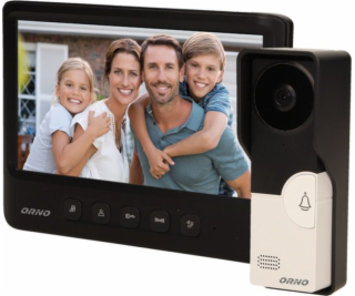 Orno Video interkom, ruční, barevný, LCD 7, černý, IMAGO