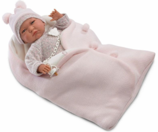 Llorens Panenka - Miminko v růžovém zavinovačce, 42 cm (7...