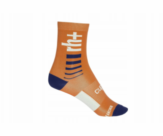 RH+ Ponožka Logo 15 ORANŽOVÁ/TMAVĚ MODRA/BÍLÁ ECX9107 36W...