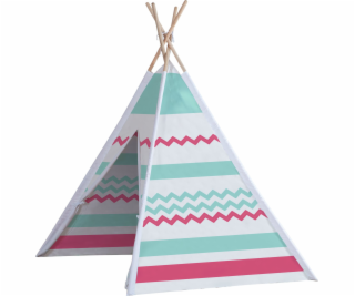 JOHN GMBH Dřevěný stan týpí modro-černý John