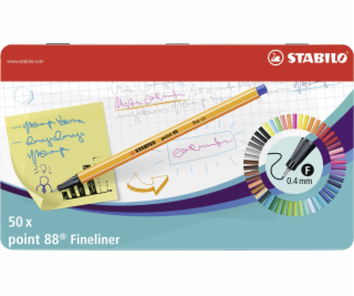 Stabilo STABILO POINT 88 FINELINER 50 KS, PEVNÉ BALENÍ