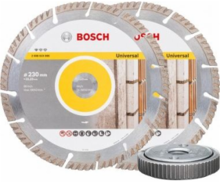 Bosch Diamantový kotouč 2 kusy 230 mm + univerzální SDS-m...