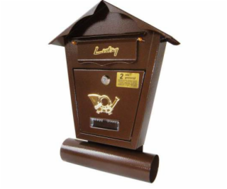 NoName Hnědá poštovní schránka s tubou SD1T