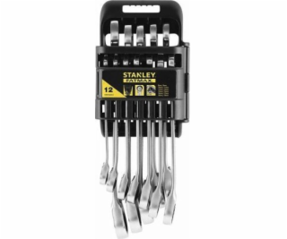 Stanley Ráčnové a přepínací klíče 8-19 mm, 12 ks.