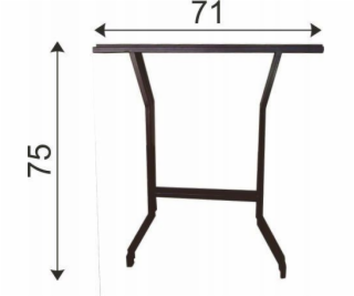 Unimet Ocelové nohy stolu sada 2 kusů.