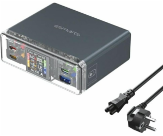 4smarts Nabíjecí stanice Lucid 300W s DIY režimem, šedá