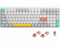 Nuphy - Air96 V2 bezdrátová mechanická klávesnice - Slim Ionic bezdrátová mechanická klávesnice bílá červená