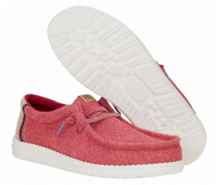 HEY DUDE Hej kámo Wally Jute 43085-79B Červená 44