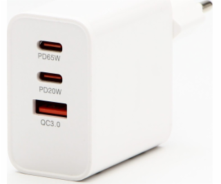 Powerton Napájecí zdroj / AC adaptér 65W, 3 porty, USB-C,...