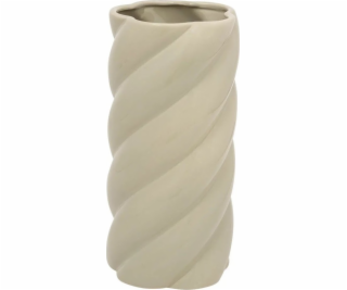 Atmosphera Keramická váza, vlnitá, béžová a zelená, Coby,...