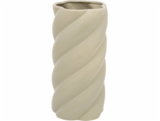 Atmosphera Keramická váza, vlnitá, béžová a zelená, Coby, 25 cm
