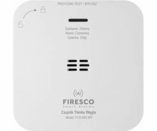 Inne Detektor oxidu uhelnatého Firesco FCO-850 WF s bater...