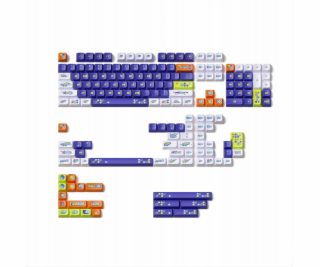 Nuphy - Y2K KDA Dye-sub PBT klávesy - Klávesy pro mechani...