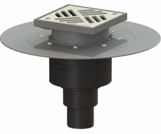 Kessel Odtok Ecoguss DN 50, svislý odtok, s nerezovou mří...