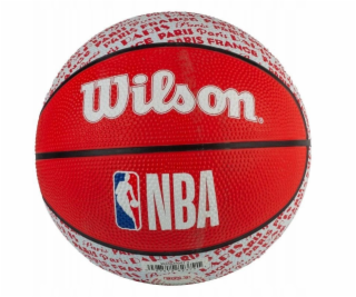 Wilson NBA City Paris Mini míč WZ4033001XB červený 3
