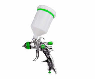 Geko Profesionální lakovací pistole.HVLP/červená s pokove...