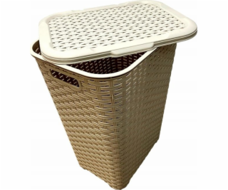 Katex Koš na prádlo.RATAN 60l-béžový 435x337x602 mm