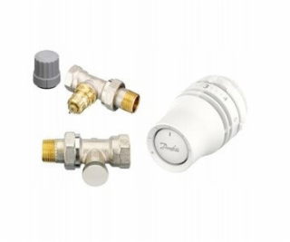 Danfoss Sada 3 kusů v krabici, 1/2 rovné RA-FN 15 S + RLV...