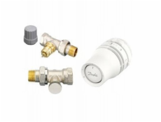 Danfoss Sada 3 kusů v krabici, 1/2 rovné RA-FN 15 S + RLV-S + REDIAclick (S)