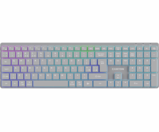 Canyon Bezdrátová klávesnice HKB-W11, UK/US RGB, duální r...