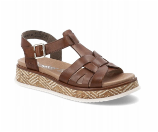 Rieker Sandály W0853-24 Hnědé 40