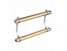 Perfexim Mosazný rozdělovač 9 okruhů 45 mm PHA-100 9-okruhový, pro radiátorové vytápění PN10 (45 mm) [1/1] (bez niplů)