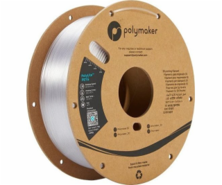 Poly ilament Polymaker PolyLite PETG 1,75 mm 1 kg - průhl...