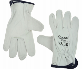 Geko Montážní pracovní rukavice Leather z kozí kůže velik...