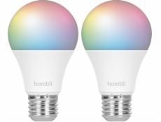 Avanca International BV Hombli smarte Glühbirne, 9W, E27, RGB, CCT, 1+1 Promo Pack