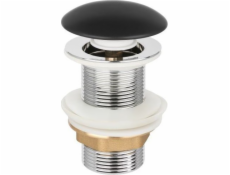 UN UMYVADLOVÁ ZÁTKA CLICK CLACK ČERNÁ MATNÁ BEZ PŘEPADU (1 KS)