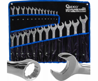 Geko leštěné očkoploché klíče 6-36 mm 25 ks CRV (4)