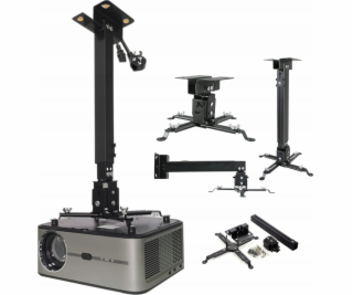 Zenwire Držák projektoru černý, stropní a nástěnný držák ...