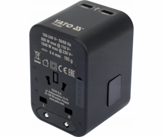 Yato UNIVERZÁLNÍ CESTOVNÍ ADAPTÉR YATO USB / USB-C 65W