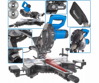 Geko Pokosová pila 1700W s posuvem 210 mm (1)