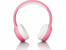 Lenco Sluchátka Kids BT Kopfhörer s nálepkou, růžová
