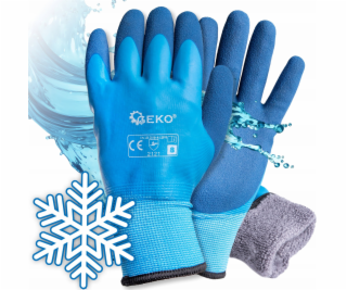 Geko Zimní pracovní rukavice nepromokavé a zateplené vel....