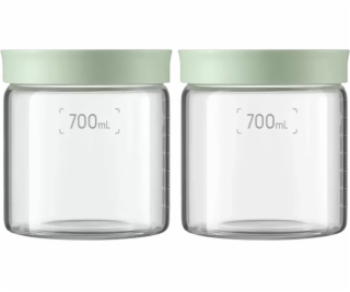 Mellow Yellow BUYDEEM Skleněné dózy s víčkem o objemu 700...