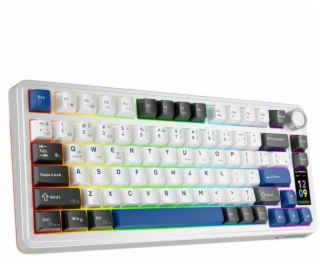 Rampage Bezdrátová mechanická klávesnice Quell Pro s disp...