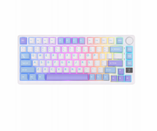 Royal Kludge Herní klávesnice RK-M75 Taro Milk s hnědými ...