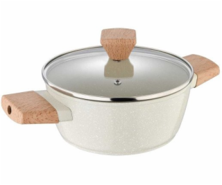 Bergner MRAMOROVÝ KVĚTINCE 20CM S VÍČKEM BG-34745 NATURALLY