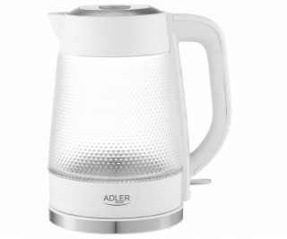 Adler Skleněná rychlovarná konvice | Objem 1,8 l | LED po...